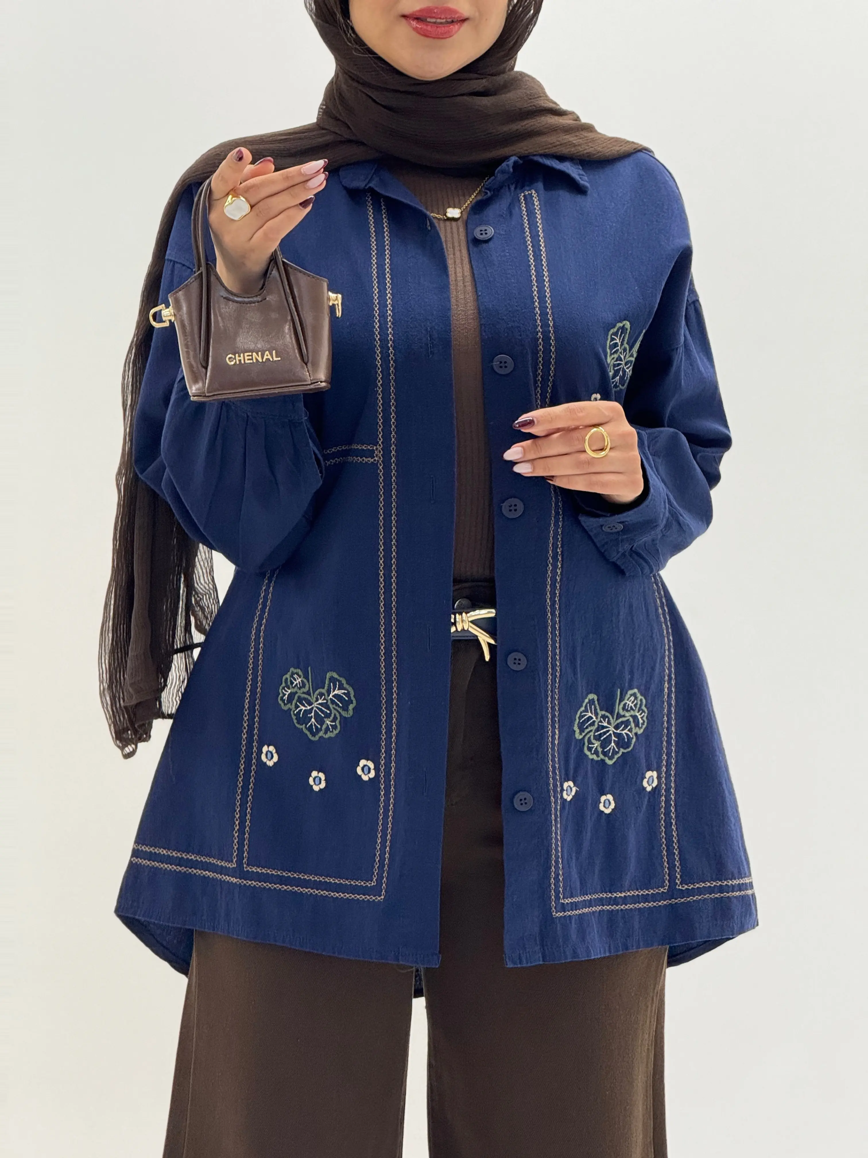 4192-شومیز لینن کارمیلا